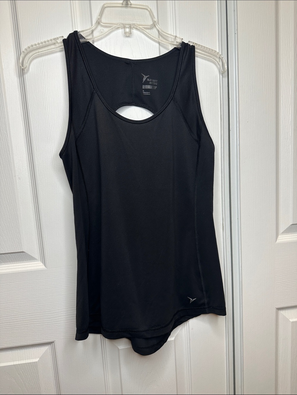 Old Navy Black Women's Active Tank with Racerback Cutout